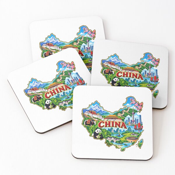 Item preview, China Country Map designed and sold by Myra365Art.