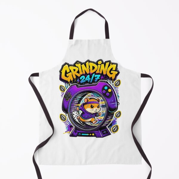 Item preview, Grinding 24/7 Hamster Gamer Sticker | Funny Graffiti Gaming Animal Design designed and sold by Panom Suavichien.
