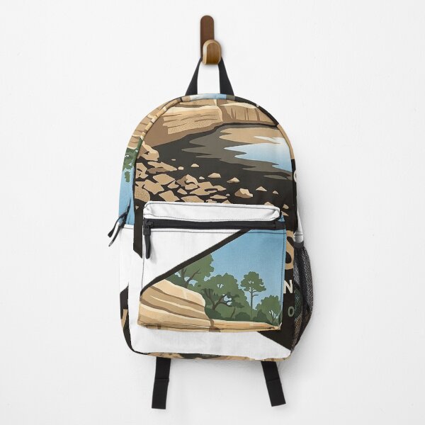 Item preview, Anastasia State Park Coquina Quarry Vintage Poster Sticker designed and sold by DetourDgn.