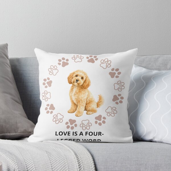 Item preview, Love Is A Four-Legged Word Cute Dog Paw Wreath Design designed and sold by Jani045.