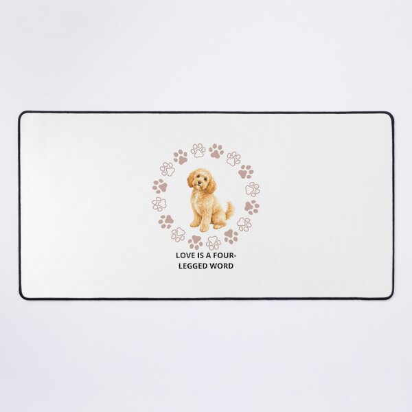 Item preview, Love Is A Four-Legged Word Cute Dog Paw Wreath Design designed and sold by Jani045.