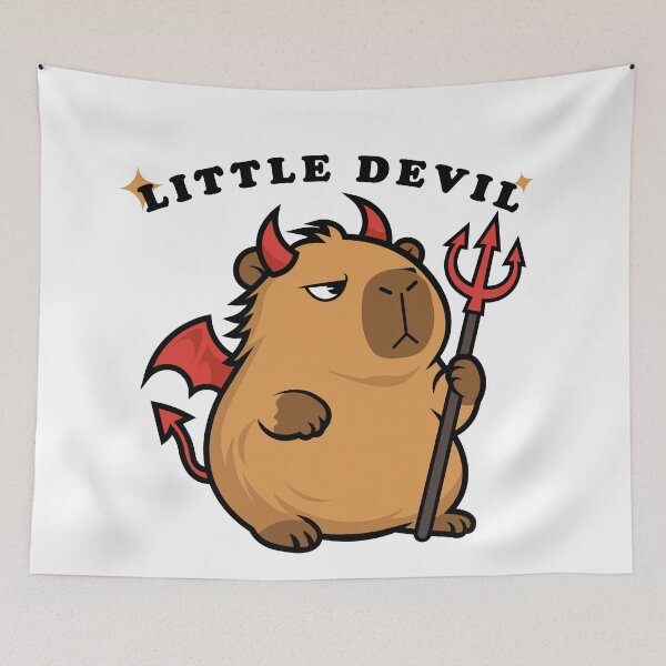 Item preview, Devil Capybara designed and sold by benyrhmt.