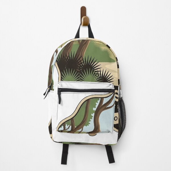 Item preview, Anastasia State Park Ancient Dunes Trail Retro Badge Sticker designed and sold by DetourDgn.