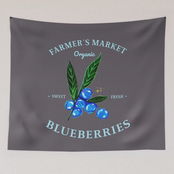 Item preview, Hand Painting Gouche Blueberries (Light Fonts) designed and sold by Lee Yeng.