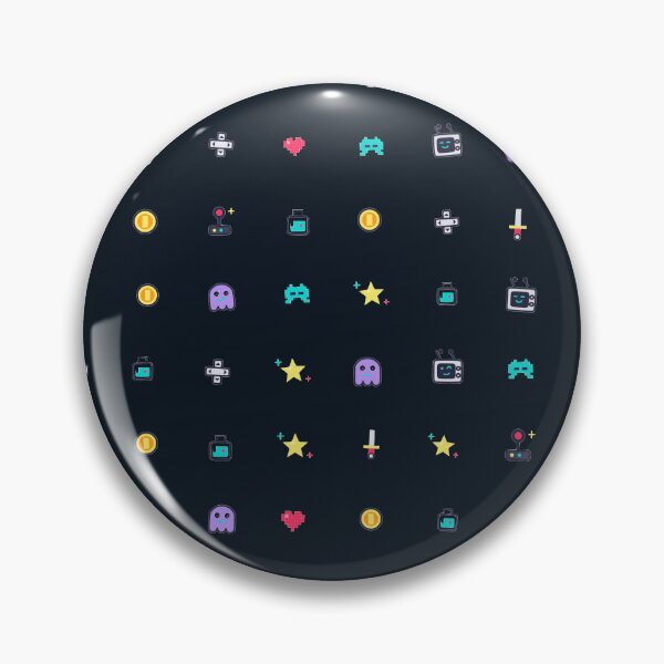Item preview, 8-Bit Arcade Retro Gamer Pixel Art Micro Icon Seamless Pattern designed and sold by KungPowUnicorn.