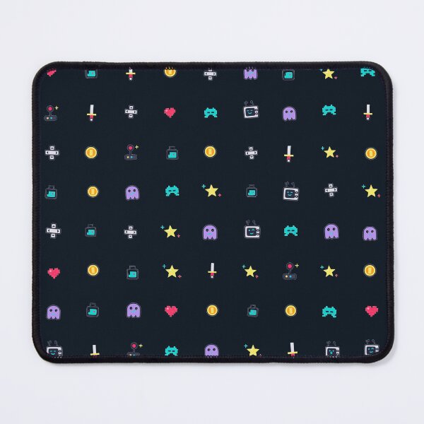 Item preview, 8-Bit Arcade Retro Gamer Pixel Art Micro Icon Seamless Pattern designed and sold by KungPowUnicorn.