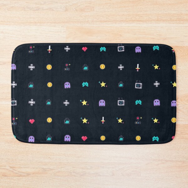 Item preview, 8-Bit Arcade Retro Gamer Pixel Art Micro Icon Seamless Pattern designed and sold by KungPowUnicorn.