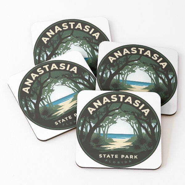 Item preview, Anastasia State Park Hammock and Beach Oval Sticker designed and sold by DetourDgn.