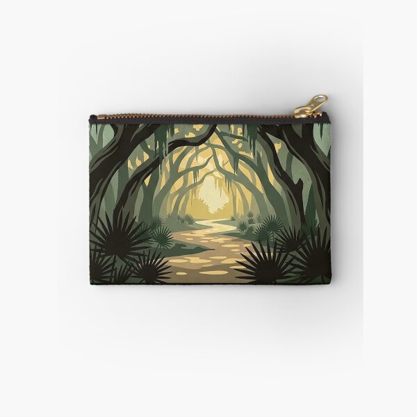 Item preview, Anastasia State Park Maritime Hammock Art Deco Sticker designed and sold by DetourDgn.