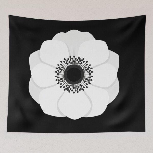 Item preview, Minimalist White Anemone Flower Blossom designed and sold by Owcomm.