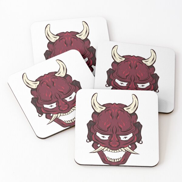 Item preview, Red Oni Mask t-shirt designed and sold by AllProCraft.