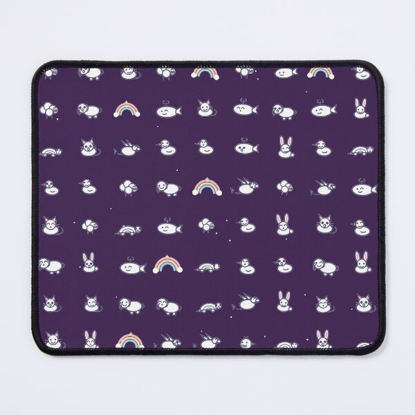Item preview, Cute Kawaii Chibi Animal and Rainbow Icon Pattern - Retro Vibe designed and sold by KungPowUnicorn.