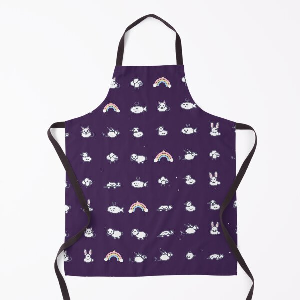 Item preview, Cute Kawaii Chibi Animal and Rainbow Icon Pattern - Retro Vibe designed and sold by KungPowUnicorn.