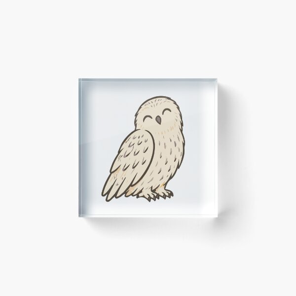 Item preview, Hedwig Cute Magical Snowy Owl designed and sold by pixiedustpaint.