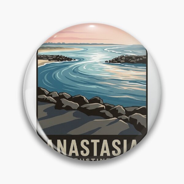 Item preview, Anastasia State Park St Augustine Inlet Vintage Sticker designed and sold by DetourDgn.