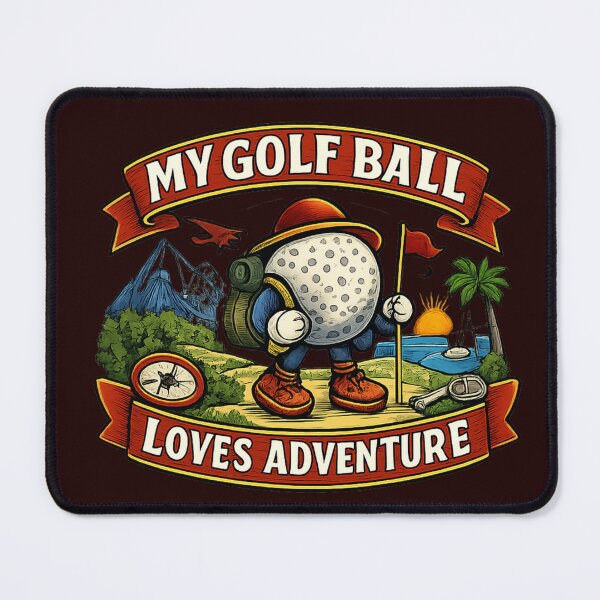 Item preview, My Golf Ball Loves Adventure Funny Golf Saying designed and sold by Thanineemedia.
