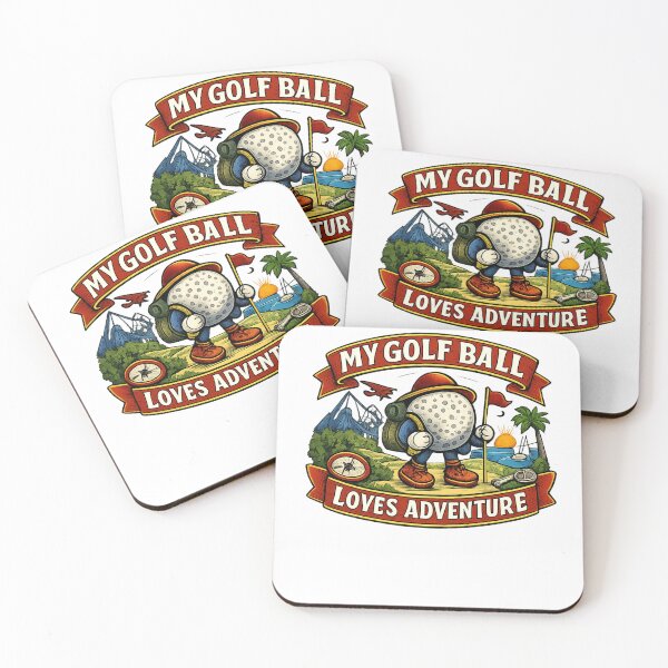Item preview, My Golf Ball Loves Adventure Funny Golf Saying designed and sold by Thanineemedia.