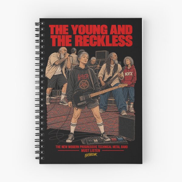 Item preview, The Young And The Reckless - Funny Elderly Metal Band Art designed and sold by BRTHRCNK01.