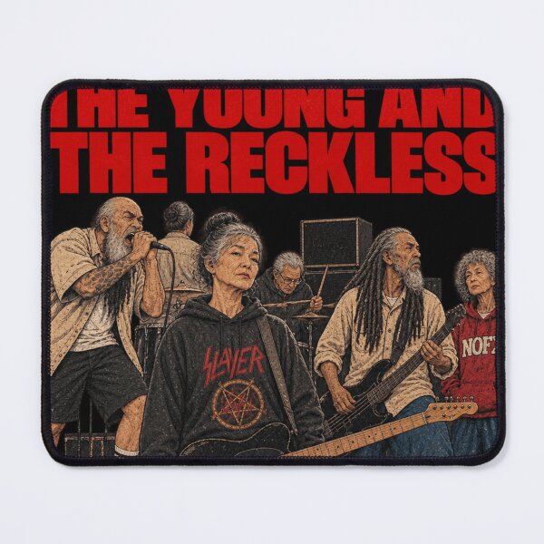 Item preview, The Young And The Reckless - Funny Elderly Metal Band Art designed and sold by BRTHRCNK01.