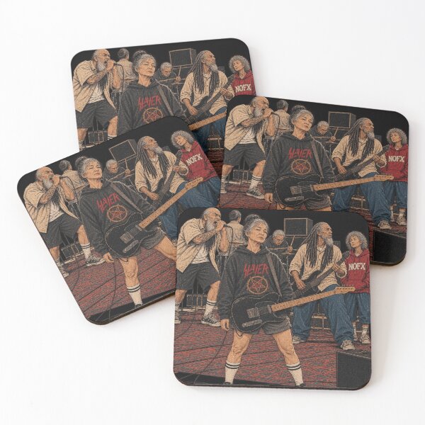 Item preview, The Young And The Reckless - Funny Elderly Metal Band Art designed and sold by BRTHRCNK01.