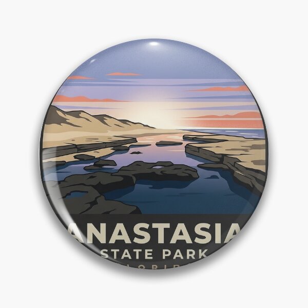 Item preview, Anastasia State Park Coquina Point Dawn Sticker designed and sold by DetourDgn.