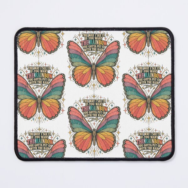Item preview, Vintage Rainbow Butterfly Inspirational Quote Retro Aesthetic Design designed and sold by Machomanshop.