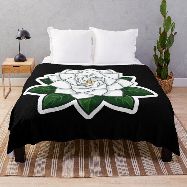 Item preview, Elegant White Gardenia Flower with Leaves designed and sold by Owcomm.