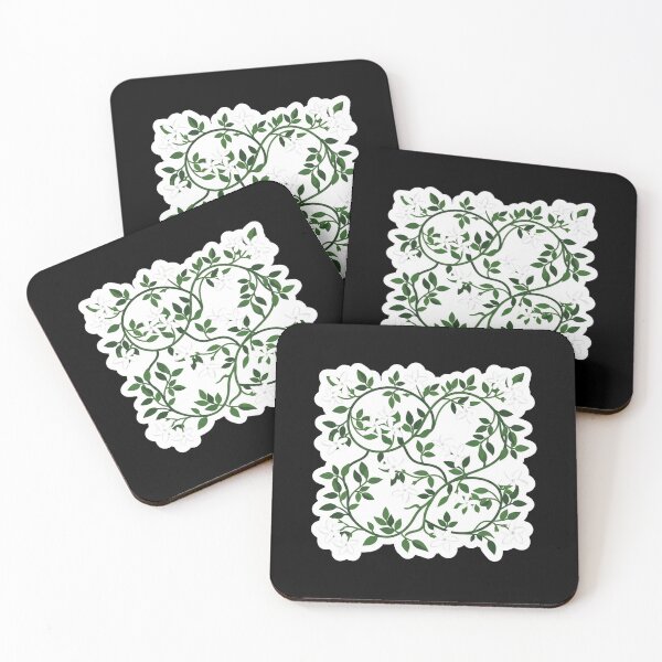 Item preview, Elegant White Jasmine Vines and Green Leaves designed and sold by Owcomm.