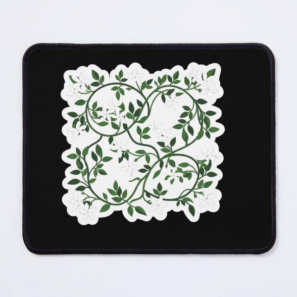 Item preview, Elegant White Jasmine Vines and Green Leaves designed and sold by Owcomm.