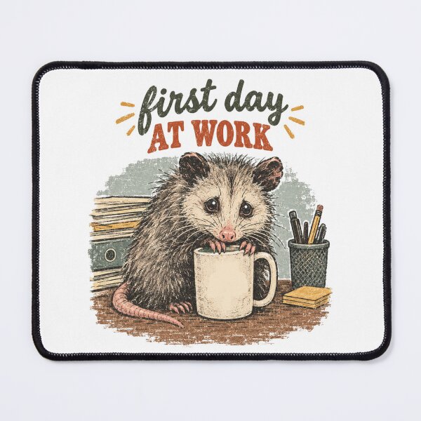Item preview, Introverts First Day At Work Anxious Opossum designed and sold by Yellowriversss.