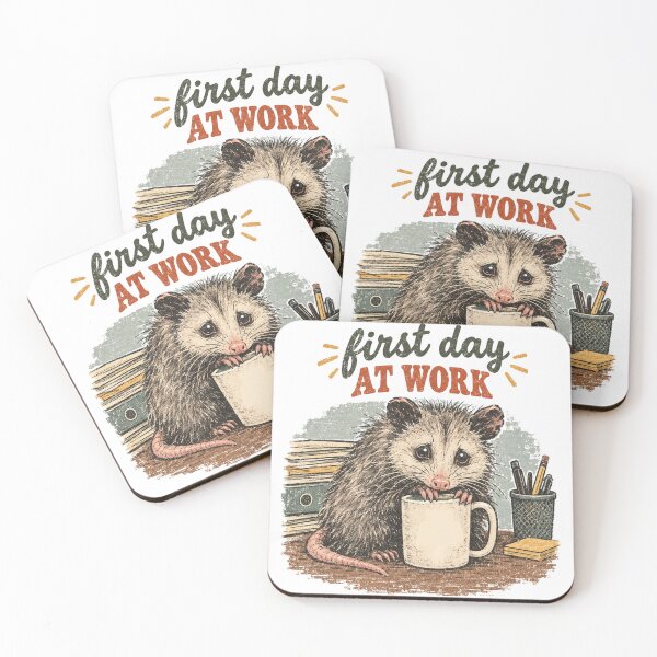 Item preview, Introverts First Day At Work Anxious Opossum designed and sold by Yellowriversss.