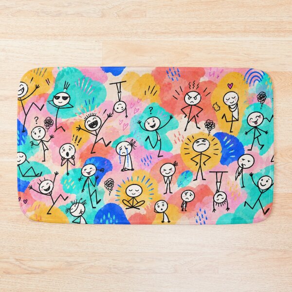 Item preview, A Crowd of Colorful Emotions designed and sold by Qenlo.