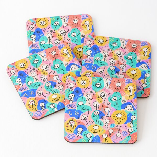 Item preview, A Crowd of Colorful Emotions designed and sold by Qenlo.