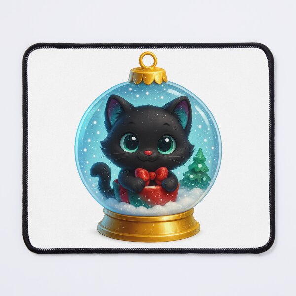 Item preview, Cute Cat in Snow Globe Christmas Winter Design designed and sold by PrintCreations9.