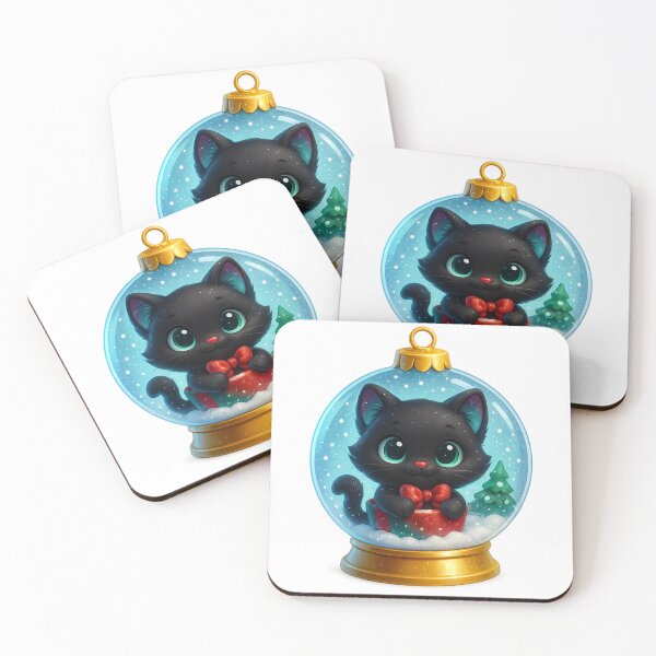 Item preview, Cute Cat in Snow Globe Christmas Winter Design designed and sold by PrintCreations9.