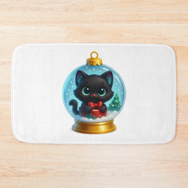 Item preview, Cute Cat in Snow Globe Christmas Winter Design designed and sold by PrintCreations9.