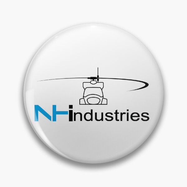 Item preview, NHIndustries Helicopter Manufacturer Logo with Aircraft Icon designed and sold by lnpxrwa.