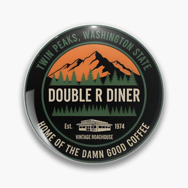 Item preview, Double R Diner Vintage Roadhouse Design Inspired by Twin Peaks in Washington State designed and sold by Kalea Clark.