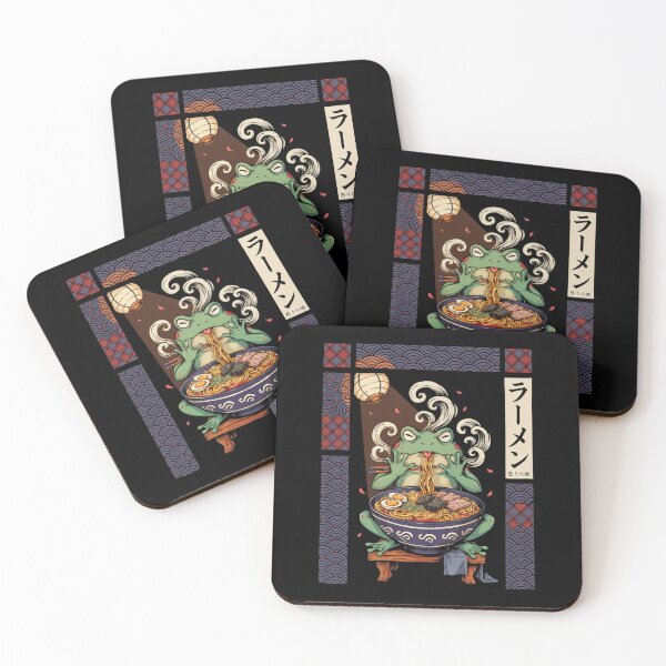 Item preview, Grumpy Frog Eating Ramen designed and sold by Millsoft.