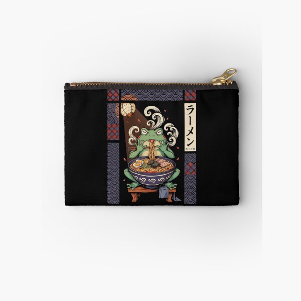 Item preview, Grumpy Frog Eating Ramen designed and sold by Millsoft.