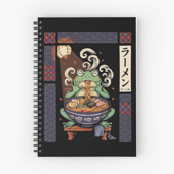 Item preview, Grumpy Frog Eating Ramen designed and sold by Millsoft.
