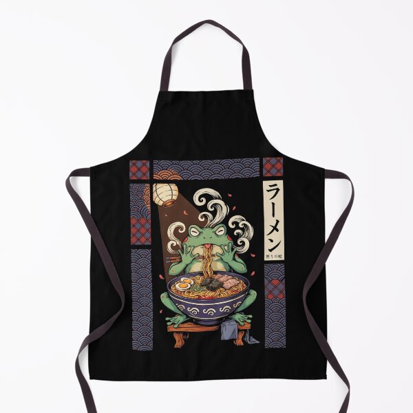 Item preview, Grumpy Frog Eating Ramen designed and sold by Millsoft.