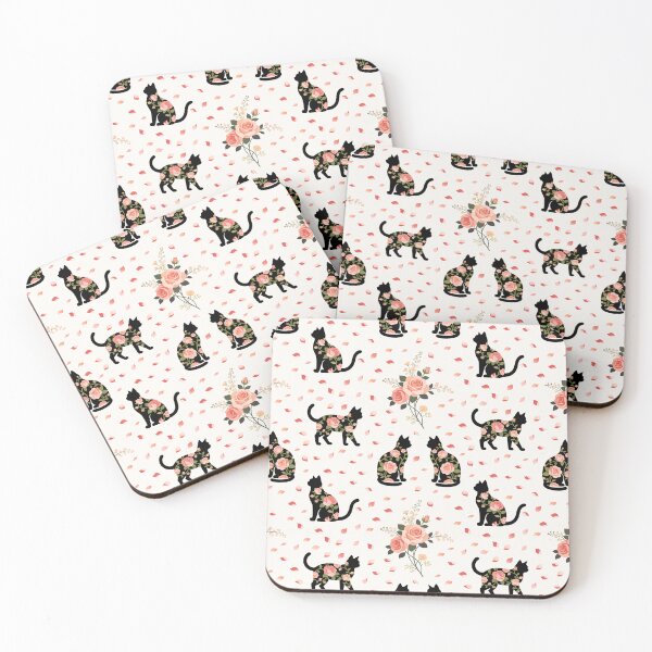 Item preview, Black Cats & Pink Roses designed and sold by DumpsterSage.