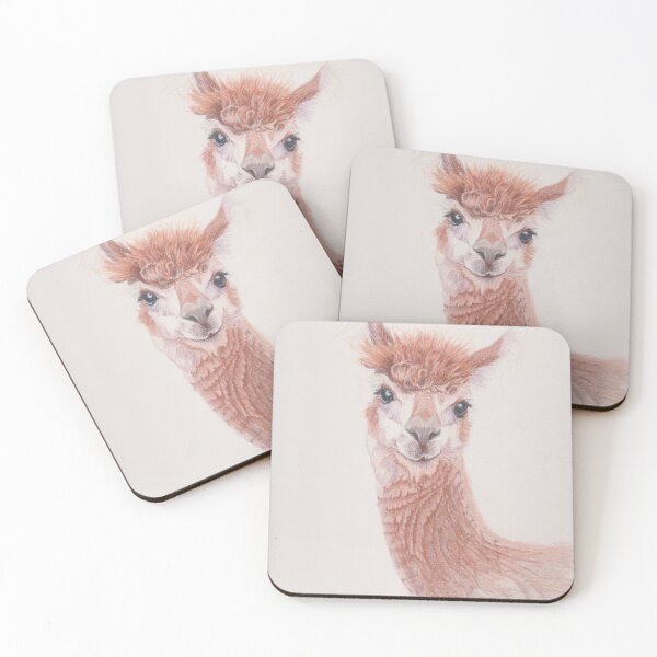 Item preview, Alpaca in coloured pencil art designed and sold by SandraAnimalArt.