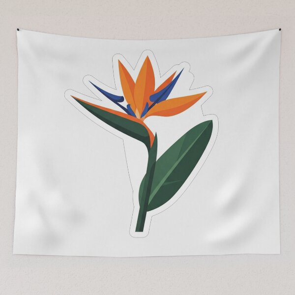Item preview, Vibrant Bird of Paradise Flower Illustration designed and sold by Owcomm.