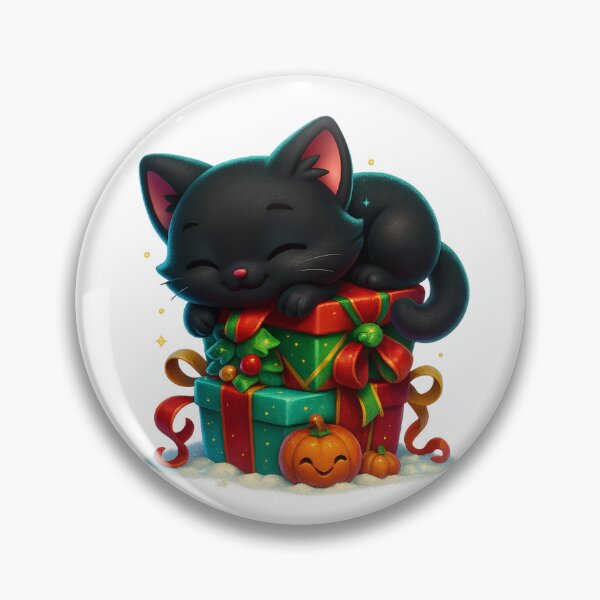Item preview, Cute Sleeping Cat on Christmas Presents designed and sold by PrintCreations9.