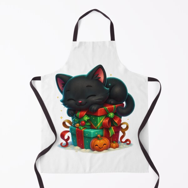 Item preview, Cute Sleeping Cat on Christmas Presents designed and sold by PrintCreations9.