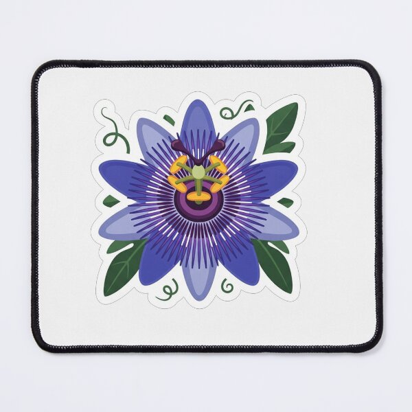 Item preview, Vibrant Purple Passion Flower Botanical Illustration designed and sold by Owcomm.