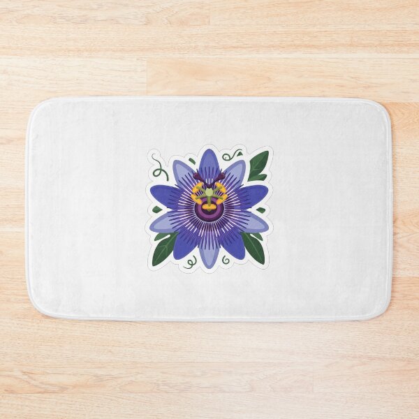 Item preview, Vibrant Purple Passion Flower Botanical Illustration designed and sold by Owcomm.