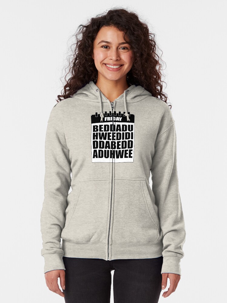 Alternate view of Beddaduhweedididdabeddaduhwee Zipped Hoodie